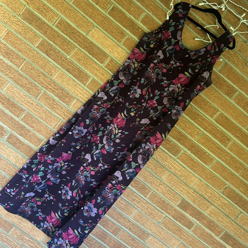 🌖Real comfort women’s size 12 reversible purple floral summer dress